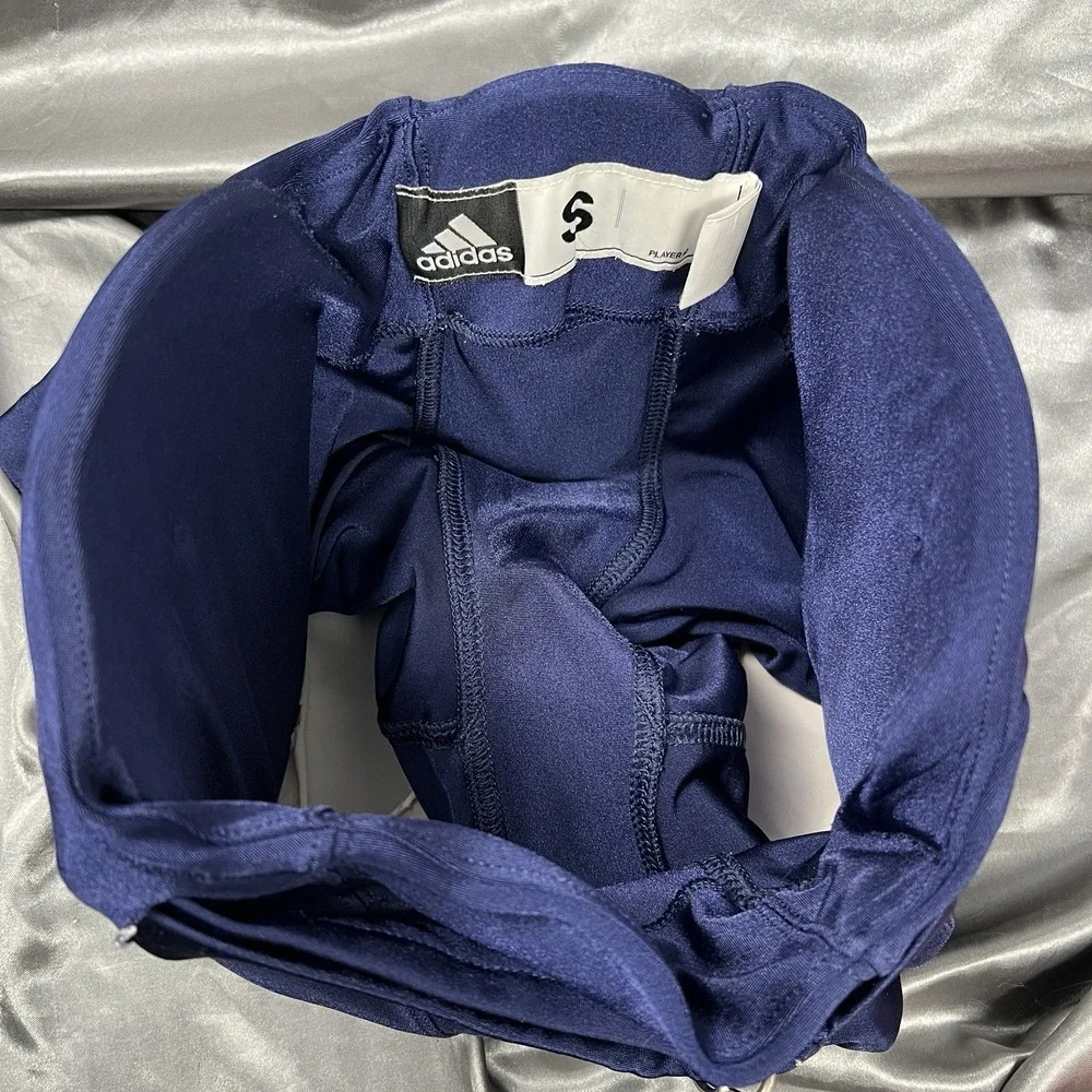 Adidas Integrated 7 Pad Football Padded Pants Adult Size S Navy Blue Cropped